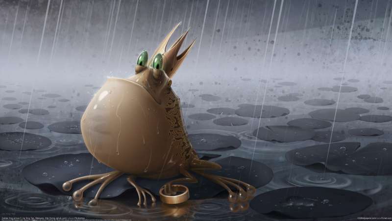 Golden frog prince Hintergrundbild