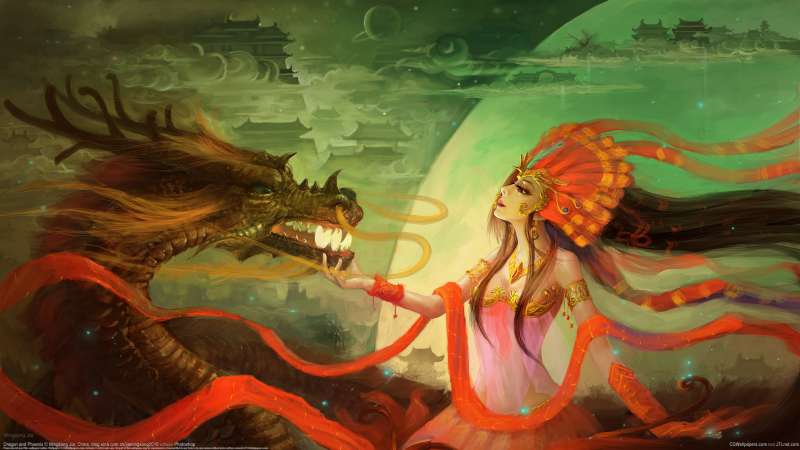 Dragon and Phoenix Hintergrundbild