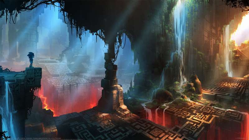 Sonic 2 concept art - labyrinth Hintergrundbild