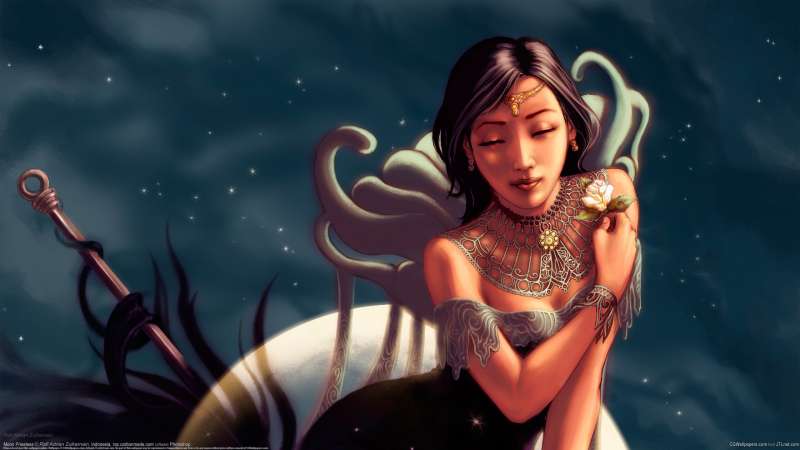 Moon Priestess Hintergrundbild