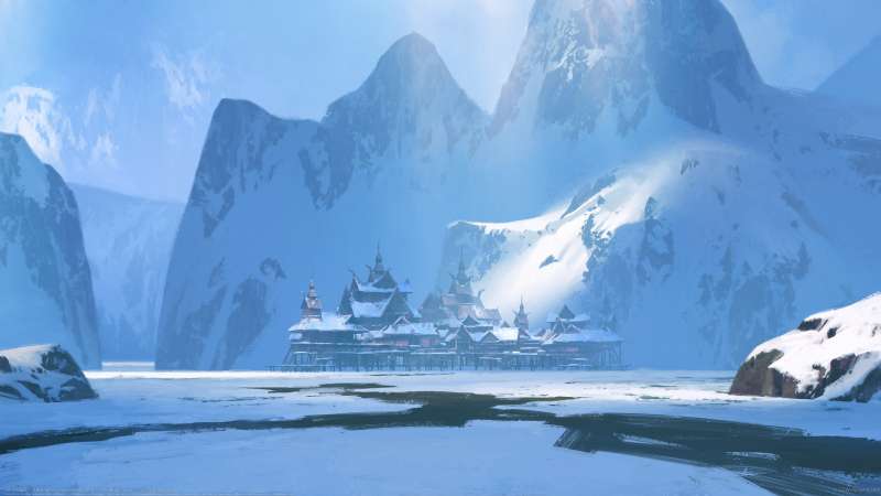 Ice Village Hintergrundbild