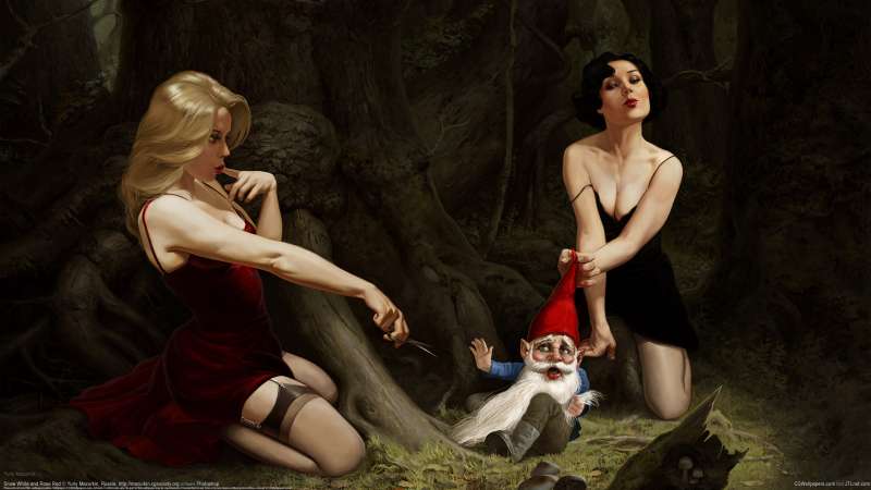 Snow White and Rose Red Hintergrundbild
