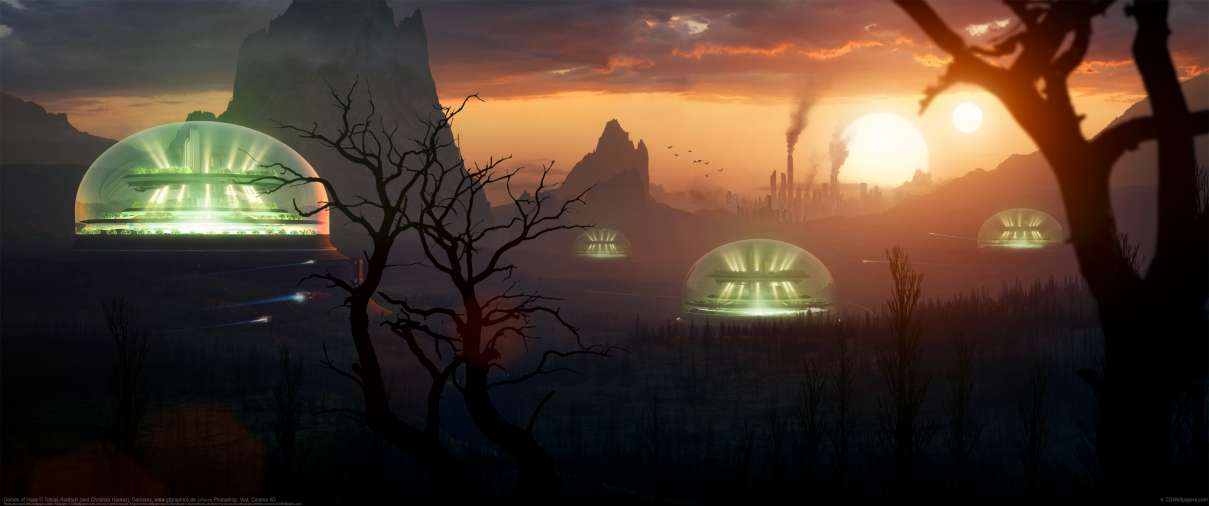 Domes of Hope ultrabreit Hintergrundbild