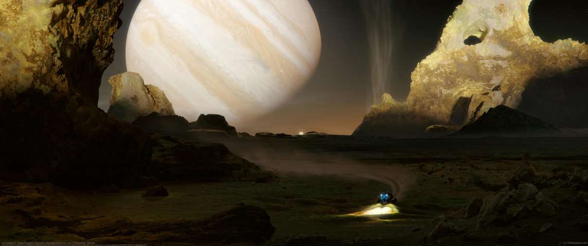 Io Explorer ultrabreit Hintergrundbild