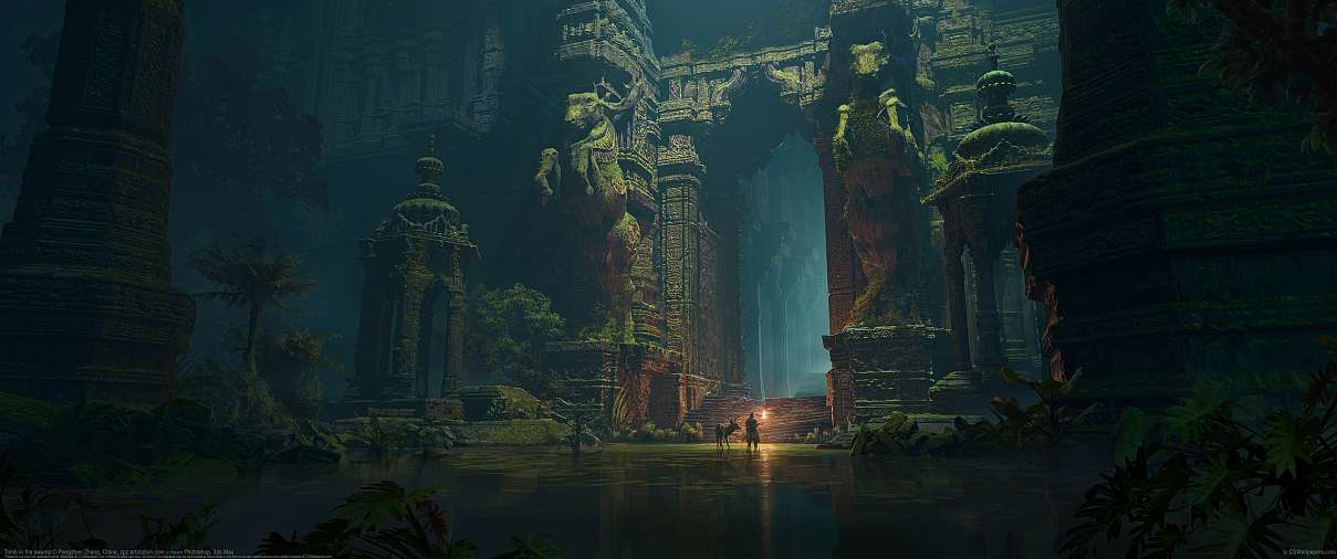 Tomb in the swamp ultrabreit Hintergrundbild