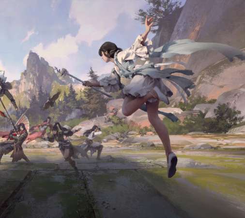 Xiaoyu Wang Handy Horizontal Hintergrundbild