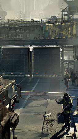 Cyberpunk 2077: Phantom Liberty - The Wall Handy Vertikal Hintergrundbild