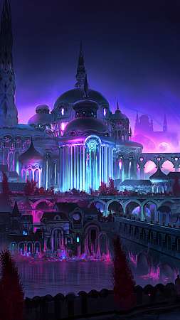 Alchemy RPG - Chrysalea Ourro and Origin District Handy Vertikal Hintergrundbild