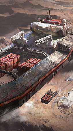 Cargo ship Handy Vertikal Hintergrundbild