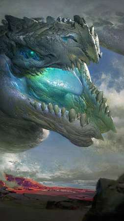 Elder Dragon Handy Vertikal Hintergrundbild