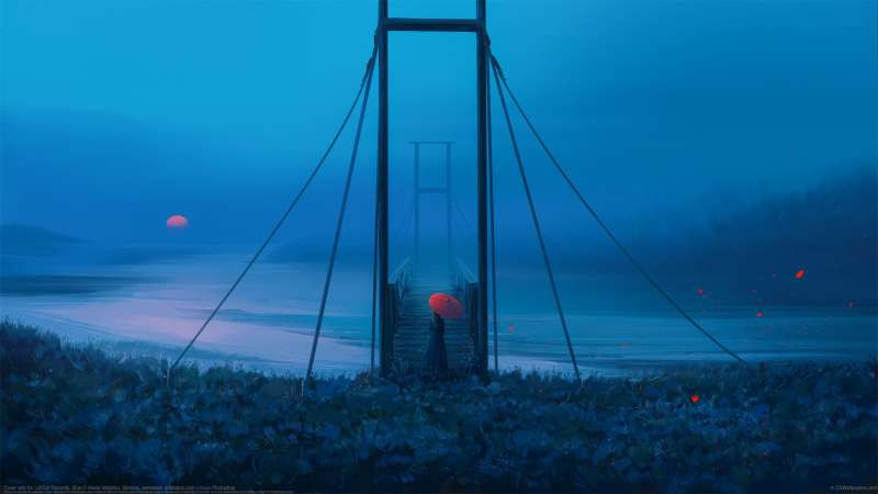 Cover arts for LofiGirl Records: Blue Hintergrundbild