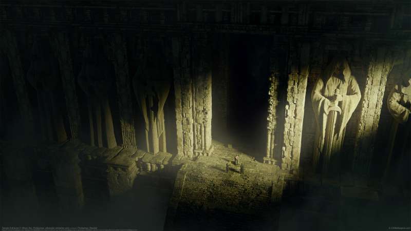 Temple Entrance Hintergrundbild