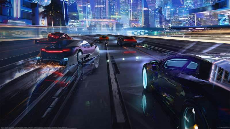 Nitro League key visual - racing Hintergrundbild