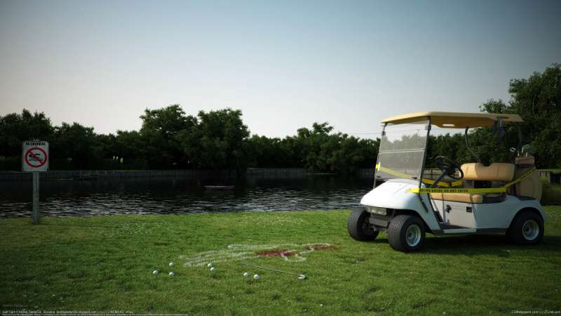 Golf Cart Hintergrundbild