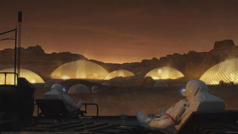 Love, Death & Robots - 'Three Robots', Cats on Mars Set Design Hintergrundbild