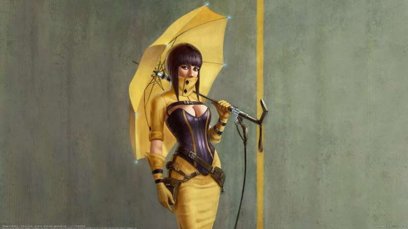 Yellow Umbrella Hintergrundbild