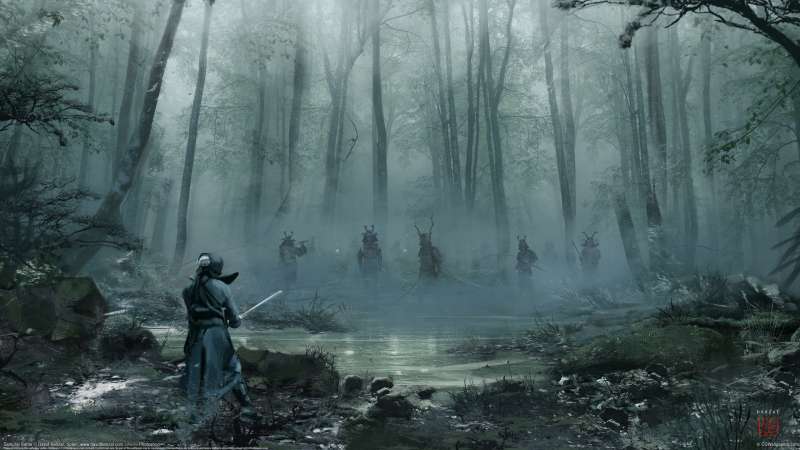 Samurai Battle Hintergrundbild