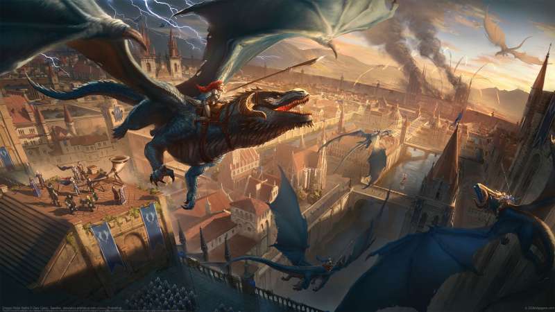 Dragon Rider Battle Hintergrundbild