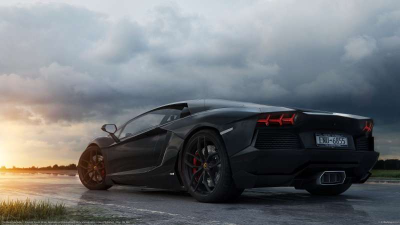 The Black Aventador Hintergrundbild