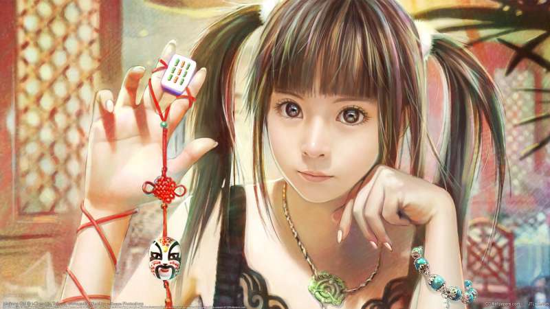 Majiang Girl Hintergrundbild