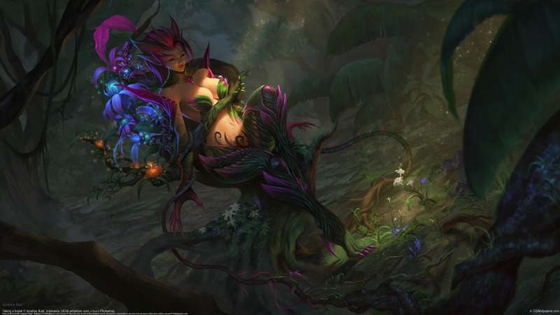 Zyra - League of Legends fan art Hintergrundbild