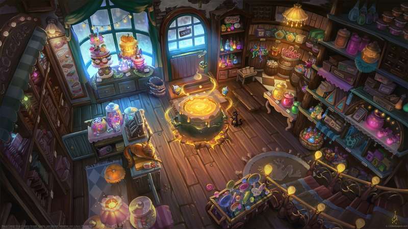 Magic Candy Shop Hintergrundbild
