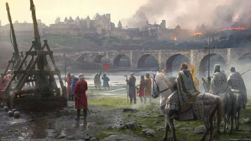 Carcassonne siege 1209 Hintergrundbild