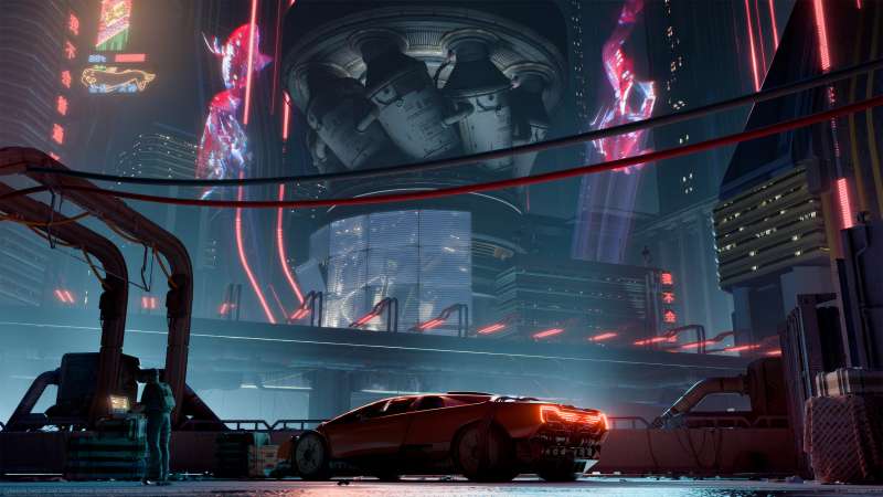 Cyberpunk Demo Hintergrundbild