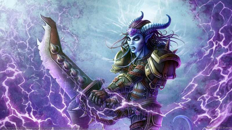 Draenei Warrior Hintergrundbild