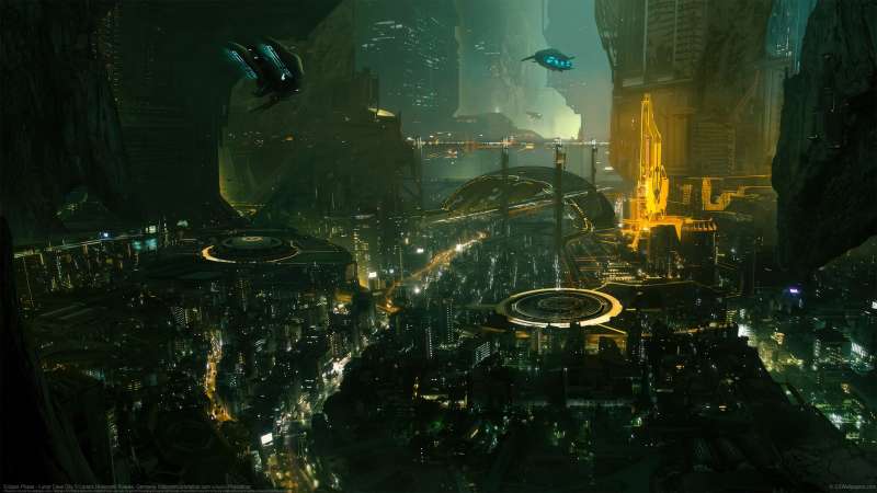 Eclipse Phase - Lunar Cave City Hintergrundbild