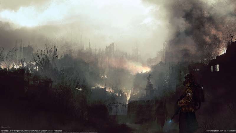 Wrecked City Hintergrundbild