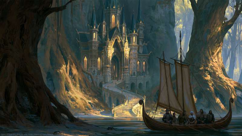 Fantasy Landscape 003 Hintergrundbild