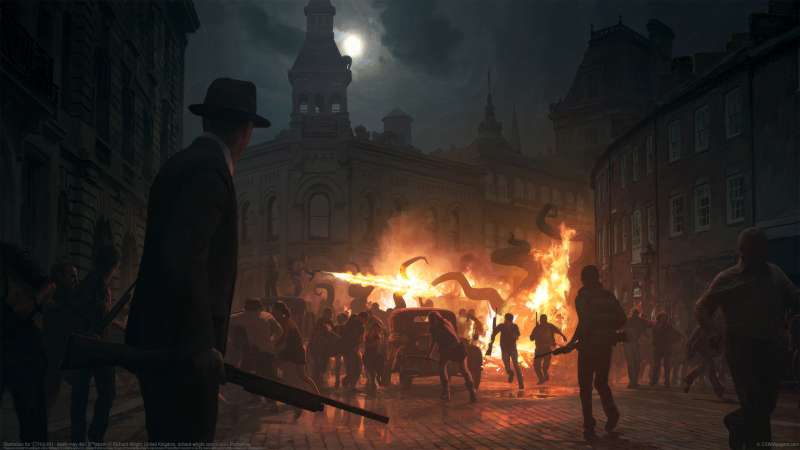 Illustration for 'CTHULHU - death may die': S**tstorm Hintergrundbild