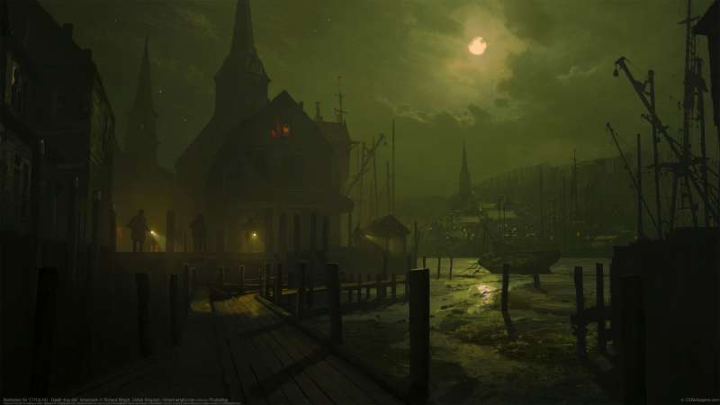 Illustration for 'CTHULHU - Death may die': Innsmouth Hintergrundbild