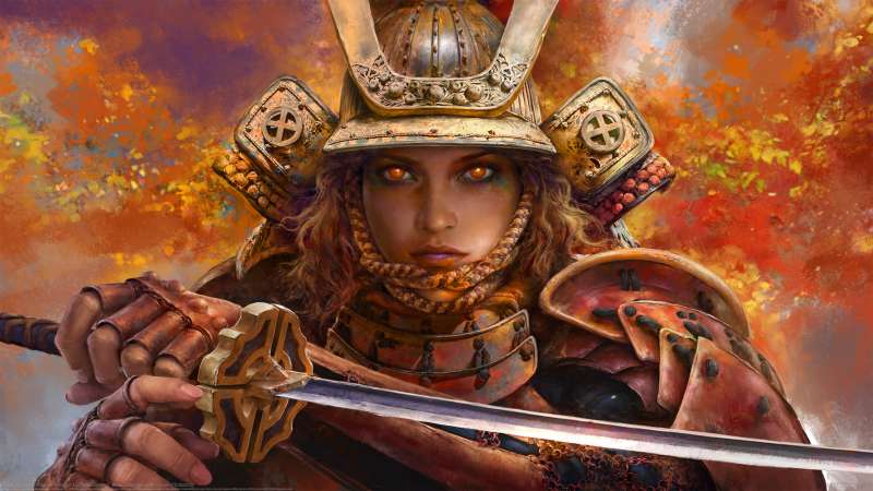 Samurai Girl Hintergrundbild