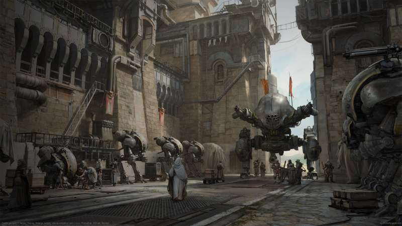 Castle garrison Hintergrundbild