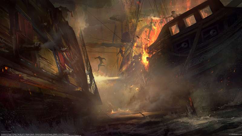 Assassin's Creed IV Black Flag fan art Hintergrundbild