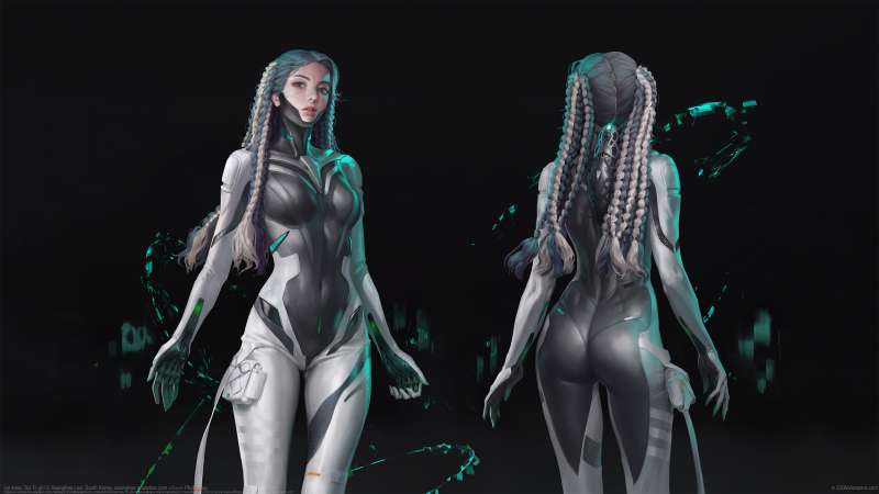 Ivy knox, Sci-Fi girl Hintergrundbild