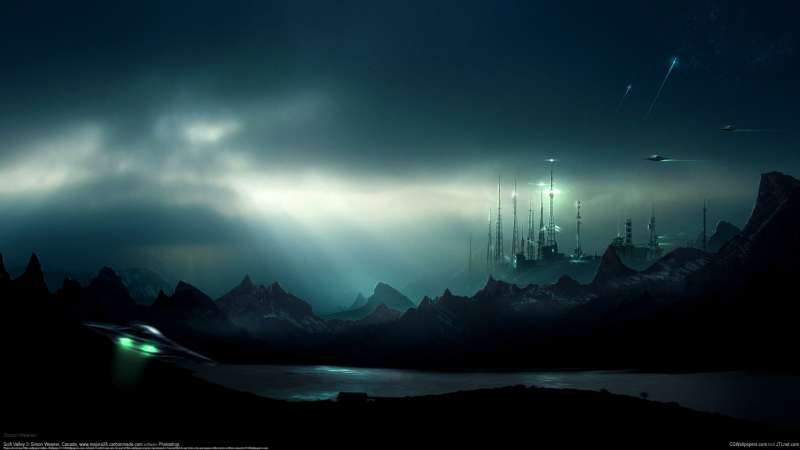 Scifi Valley Hintergrundbild