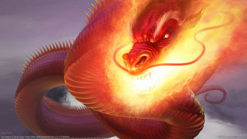 Fire Dragon Hintergrundbild