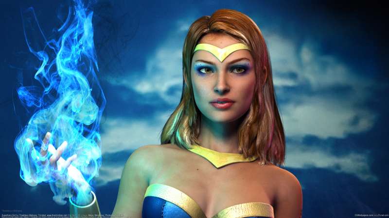 Superhero Girl Hintergrundbild