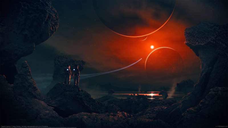 Trappist Explorer Hintergrundbild