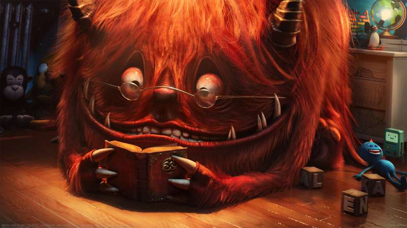 Monster under the bed Hintergrundbild
