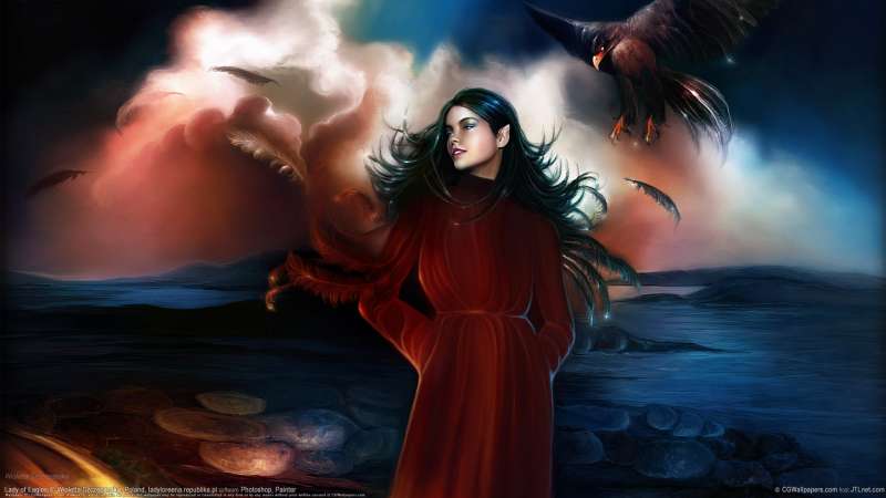 Lady of Eagles Hintergrundbild