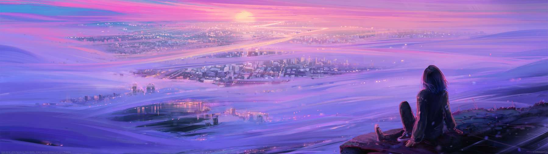 Cover arts for LofiGirl Records 2 ultrabreit Hintergrundbild