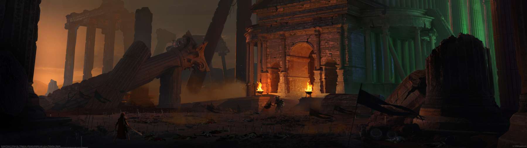 Ancient Ruins ultrabreit Hintergrundbild