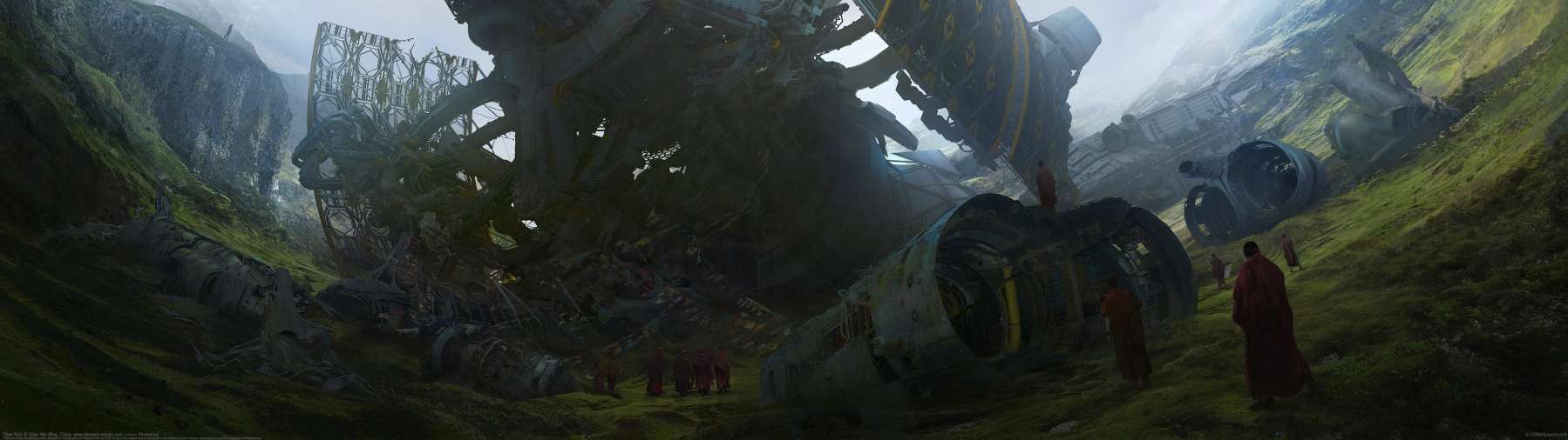 Tibet Ruin ultrabreit Hintergrundbild