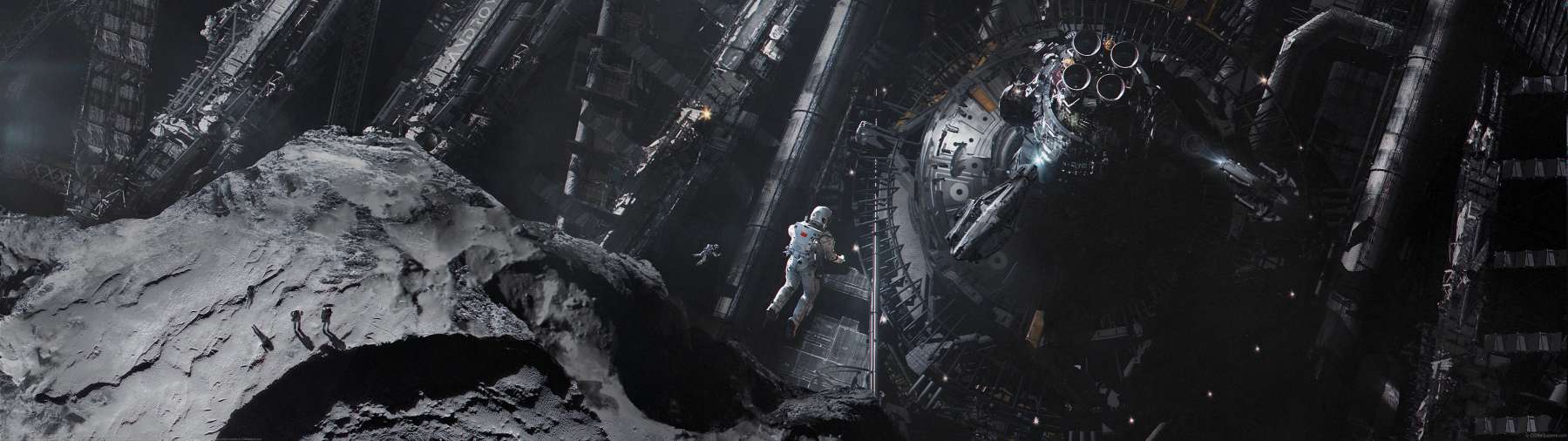 Space & Space ultrabreit Hintergrundbild