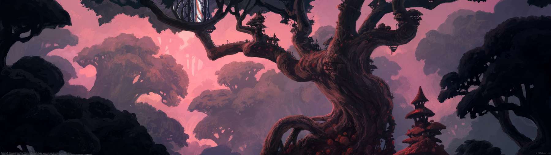 Fablecraft - Corrupted Hear Tree  ultrabreit Hintergrundbild