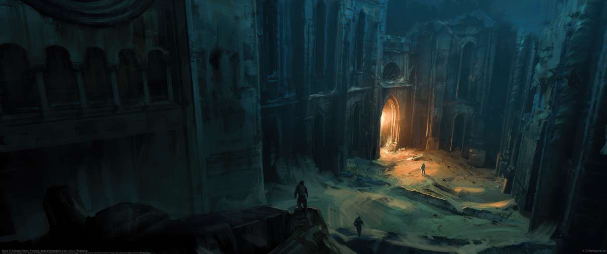Ruins ultrabreit Hintergrundbild